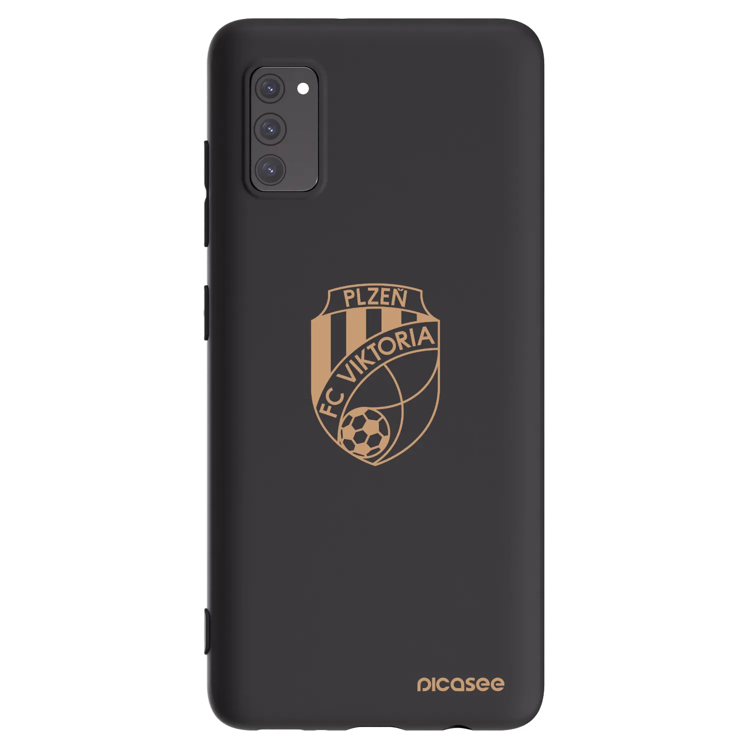 Picasee silikonový černý obal pro Samsung Galaxy A41 A415F - FC Viktoria Plzeň I