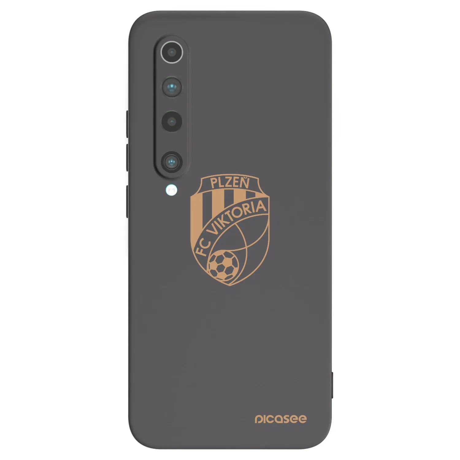 Picasee silikonový černý obal pro Xiaomi Mi 10 - FC Viktoria Plzeň I