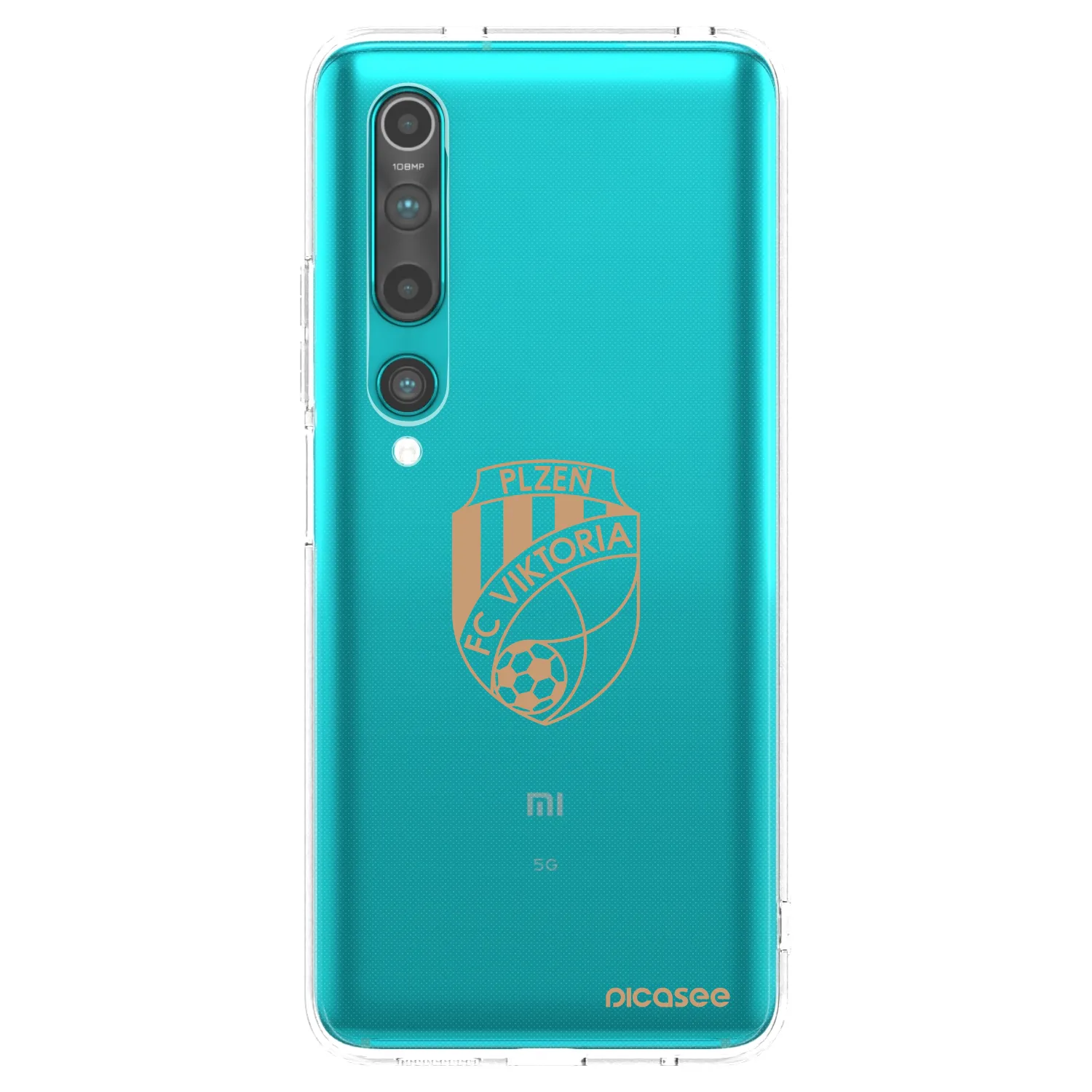 Picasee silikonový průhledný obal pro Xiaomi Mi 10 - FC Viktoria Plzeň I
