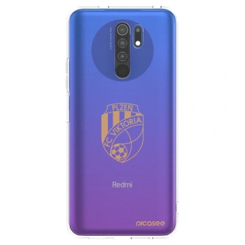 Picasee silikonový průhledný obal pro Xiaomi Redmi 9 - FC Viktoria Plzeň I