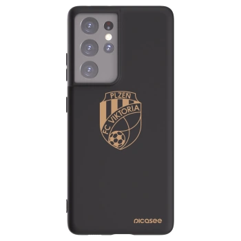 Picasee silikonový černý obal pro Samsung Galaxy S21 Ultra 5G G998B - FC Viktoria Plzeň I