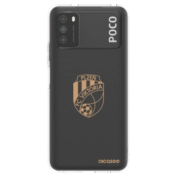 Picasee silikonový průhledný obal pro Xiaomi Poco M3 - FC Viktoria Plzeň I