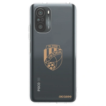 Picasee silikonový průhledný obal pro Xiaomi Poco F3 - FC Viktoria Plzeň I