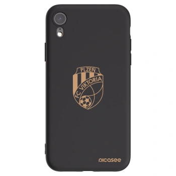 Picasee silikonový černý obal pro Apple iPhone XR - FC Viktoria Plzeň I