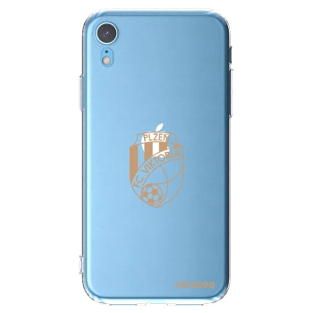 Picasee silikonový průhledný obal pro Apple iPhone XR - FC Viktoria Plzeň I