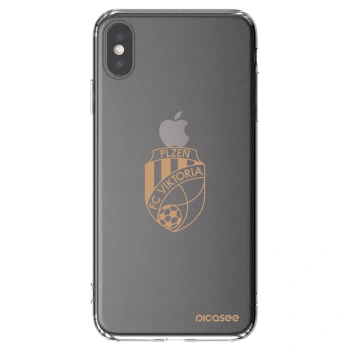 Picasee silikonový průhledný obal pro Apple iPhone XS Max - FC Viktoria Plzeň I