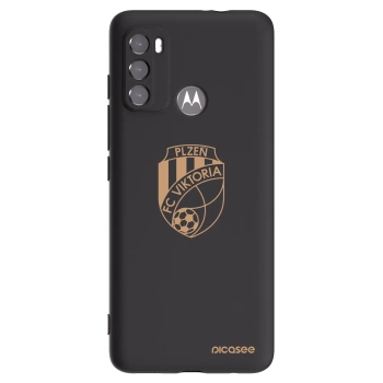 Picasee silikonový černý obal pro Motorola Moto G60 - FC Viktoria Plzeň I