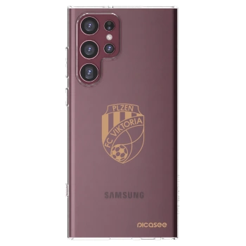 Picasee silikonový průhledný obal pro Samsung Galaxy S22 Ultra 5G - FC Viktoria Plzeň I