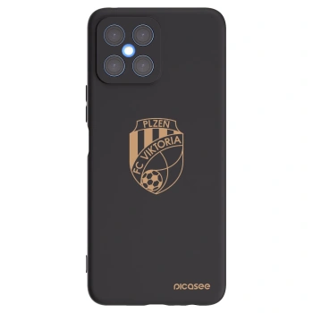 Picasee silikonový černý obal pro Honor X8 4G - FC Viktoria Plzeň I