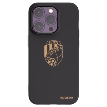 Picasee silikonový černý obal pro Apple iPhone 14 Pro - FC Viktoria Plzeň I