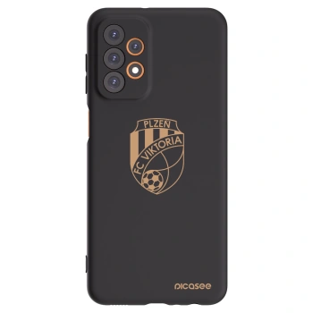 Picasee silikonový černý obal pro Samsung Galaxy A23 A236B 5G - FC Viktoria Plzeň I