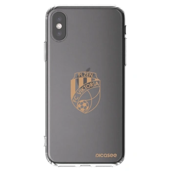 Picasee silikonový průhledný obal pro Apple iPhone X/XS - FC Viktoria Plzeň I