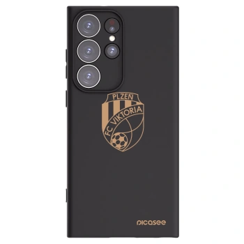 Picasee silikonový černý obal pro Samsung Galaxy S23 Ultra 5G - FC Viktoria Plzeň I