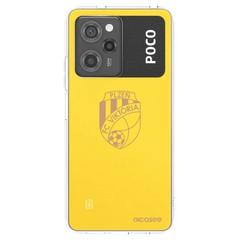 Picasee silikonový černý obal pro Xiaomi Poco X5 Pro - FC Viktoria Plzeň I