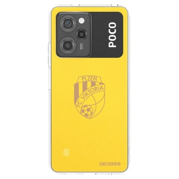 Picasee silikonový průhledný obal pro Xiaomi Poco X5 Pro - FC Viktoria Plzeň I