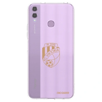 Picasee silikonový průhledný obal pro Honor 8X - FC Viktoria Plzeň I