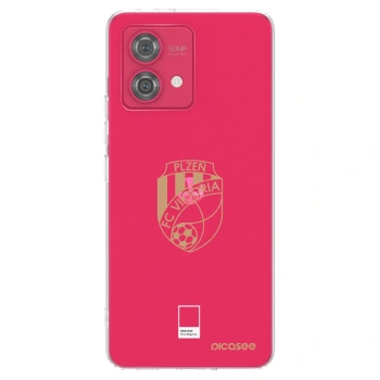 Picasee silikonový průhledný obal pro Motorola Moto G84 5G - FC Viktoria Plzeň I