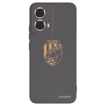 Picasee silikonový černý obal pro Motorola Moto G85 - FC Viktoria Plzeň I