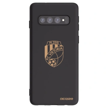 Picasee silikonový černý obal pro Samsung Galaxy S10 G973 - FC Viktoria Plzeň I