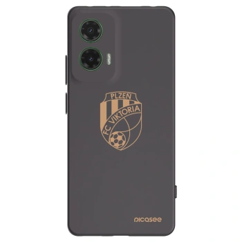 Picasee silikonový černý obal pro Motorola Moto G35 5G - FC Viktoria Plzeň I