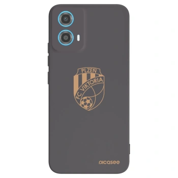 Picasee silikonový černý obal pro Motorola Moto G34 5G - FC Viktoria Plzeň I