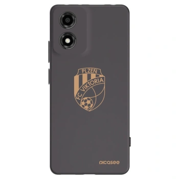 Picasee silikonový černý obal pro Motorola Moto E14 - FC Viktoria Plzeň I