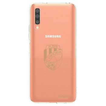 Picasee silikonový průhledný obal pro Samsung Galaxy A70 A705F - FC Viktoria Plzeň I