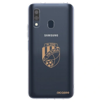 Picasee silikonový průhledný obal pro Samsung Galaxy A40 A405F - FC Viktoria Plzeň I