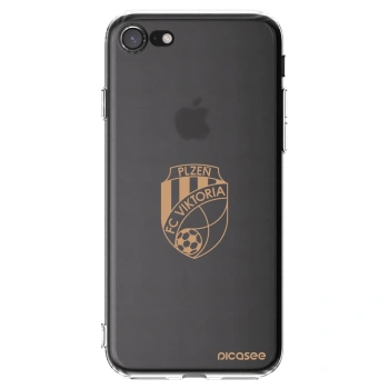 Picasee silikonový průhledný obal pro Apple iPhone 8 - FC Viktoria Plzeň I