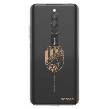 Picasee silikonový průhledný obal pro Xiaomi Redmi 8 - FC Viktoria Plzeň I