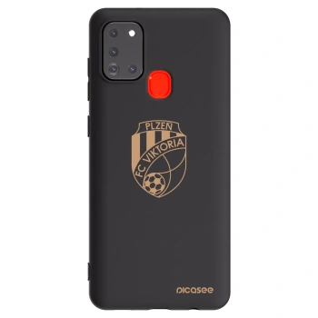 Picasee silikonový černý obal pro Samsung Galaxy A21s - FC Viktoria Plzeň I