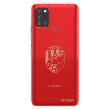 Picasee silikonový průhledný obal pro Samsung Galaxy A21s - FC Viktoria Plzeň I