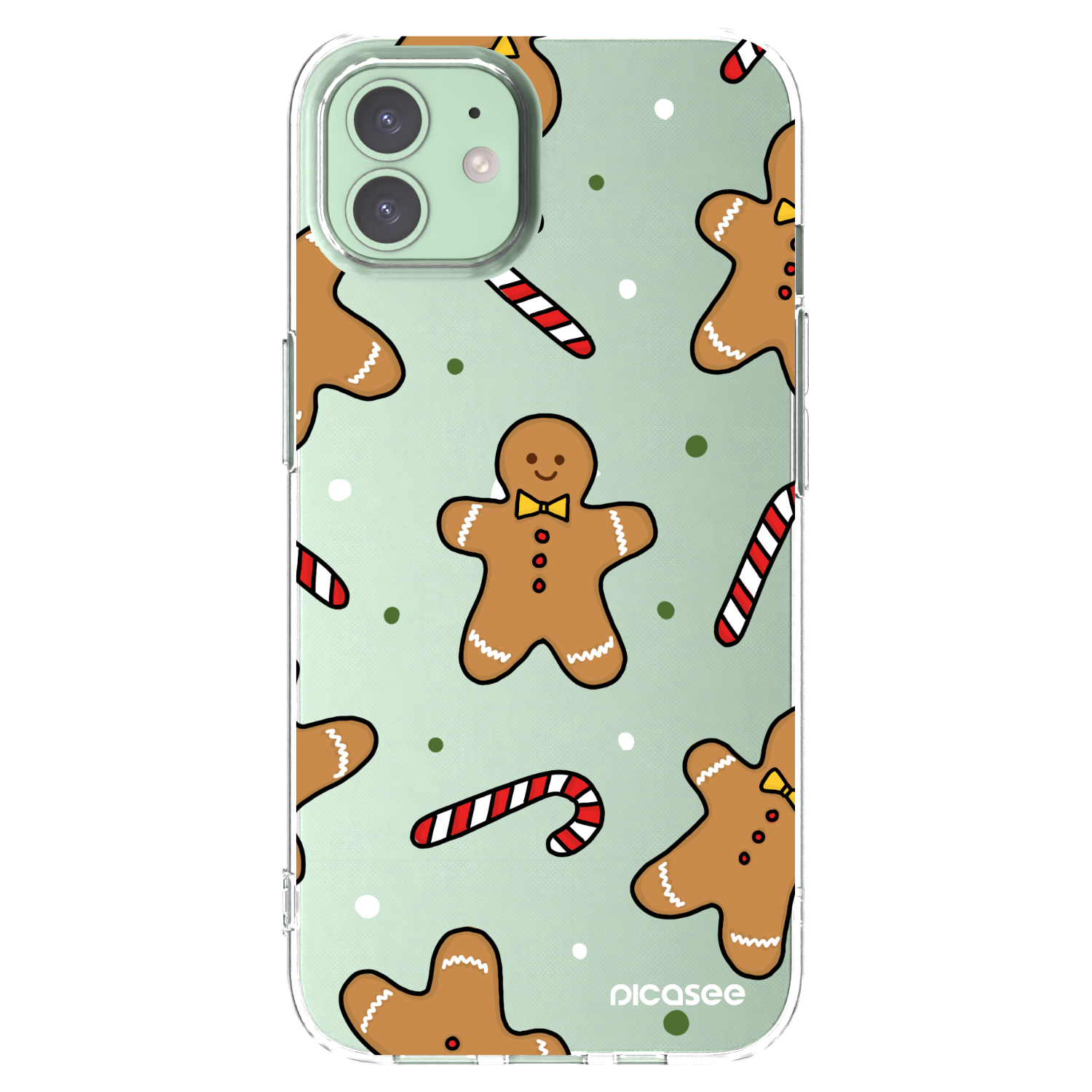 Picasee silikonový průhledný obal pro Apple iPhone 12 - Gingerbread