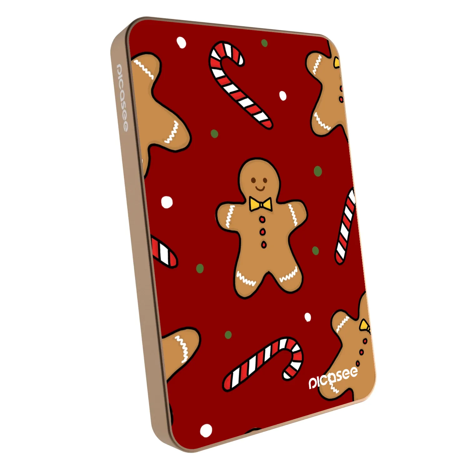 Picasee Powerbanka s MagSafe 5 000 mAh Zlatá - Gingerbread 2