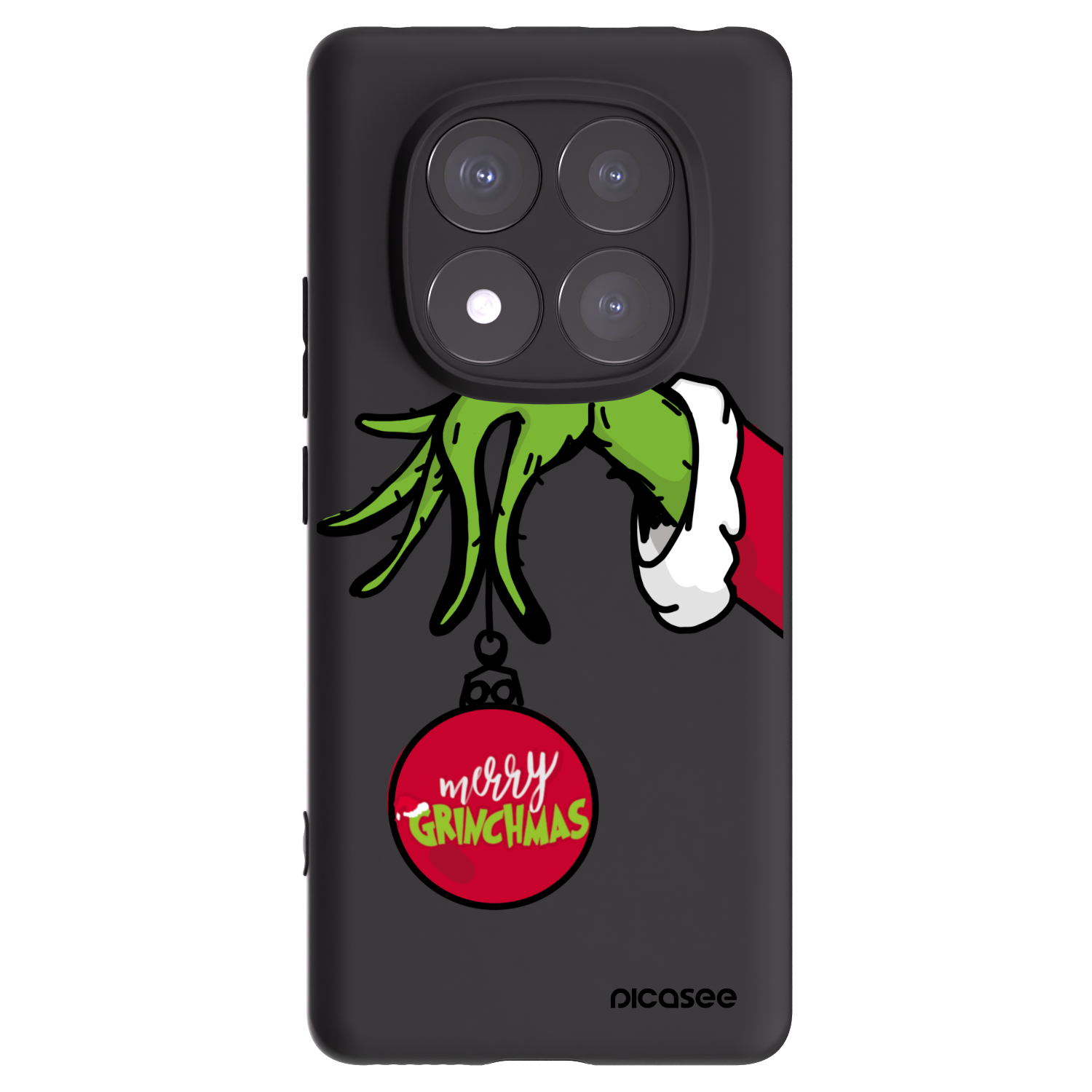 Picasee silikonový černý obal pro Xiaomi Redmi Note 14 Pro+ 5G - Grinch