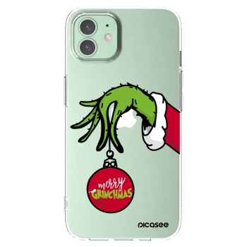 Picasee silikonový průhledný obal pro Apple iPhone 12 Pro - Grinch