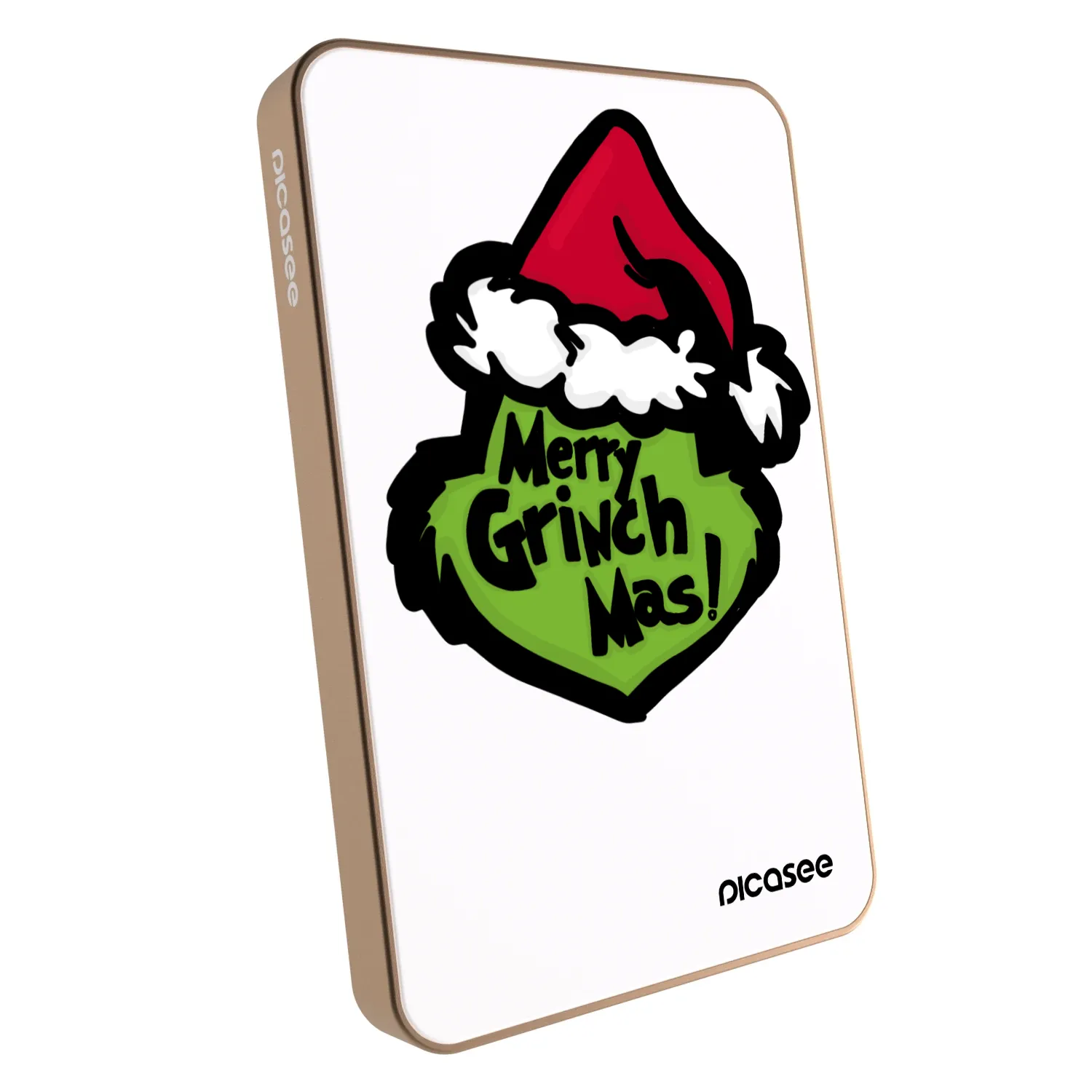 Picasee Powerbanka s MagSafe 5 000 mAh Zlatá - Grinch 2