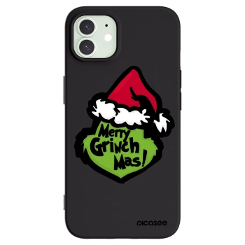 Picasee silikonový černý obal pro Apple iPhone 12 - Grinch 2
