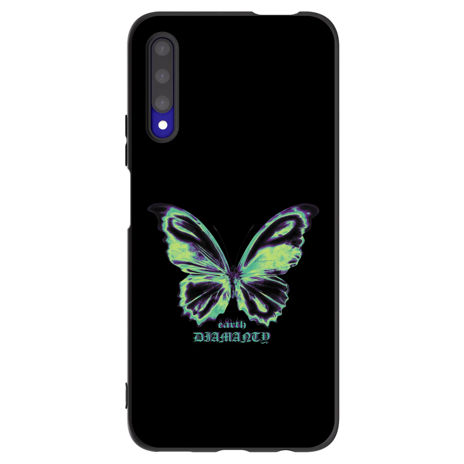 Picasee silikonový černý obal pro Honor 9X Pro - Diamanty Blue