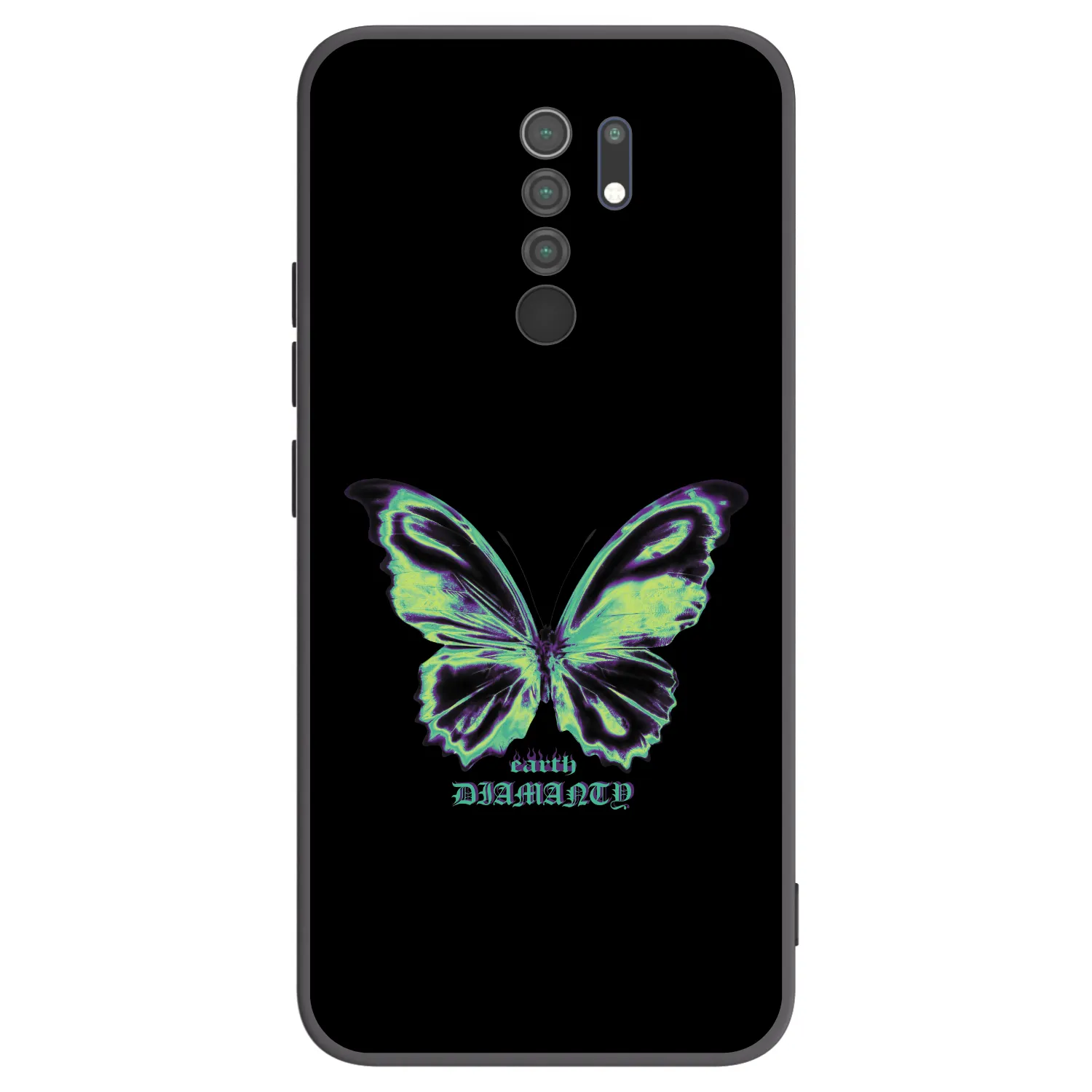 Picasee silikonový černý obal pro Xiaomi Redmi 9 - Diamanty Blue