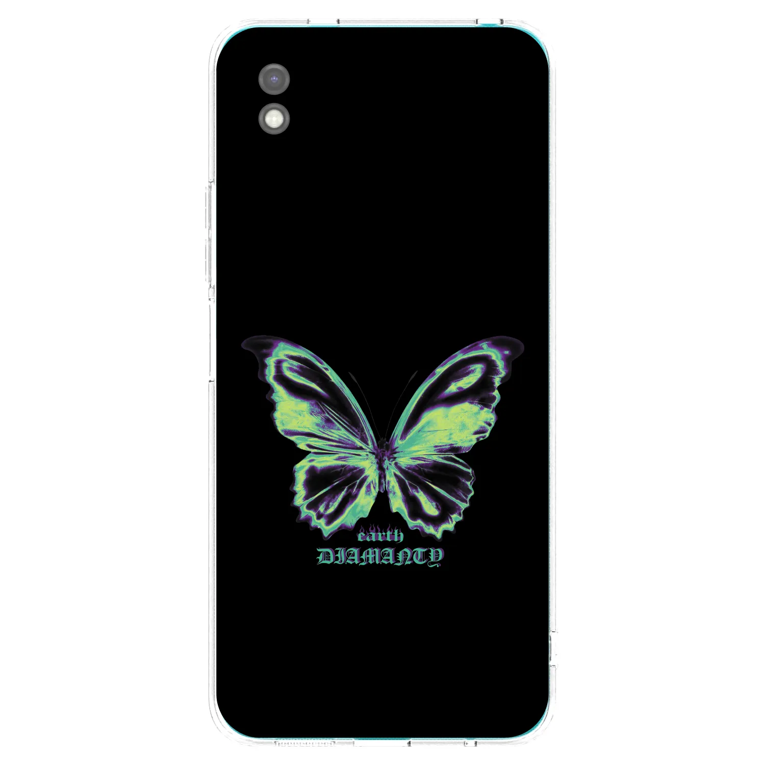 Picasee silikonový černý obal pro Xiaomi Redmi 9A - Diamanty Blue