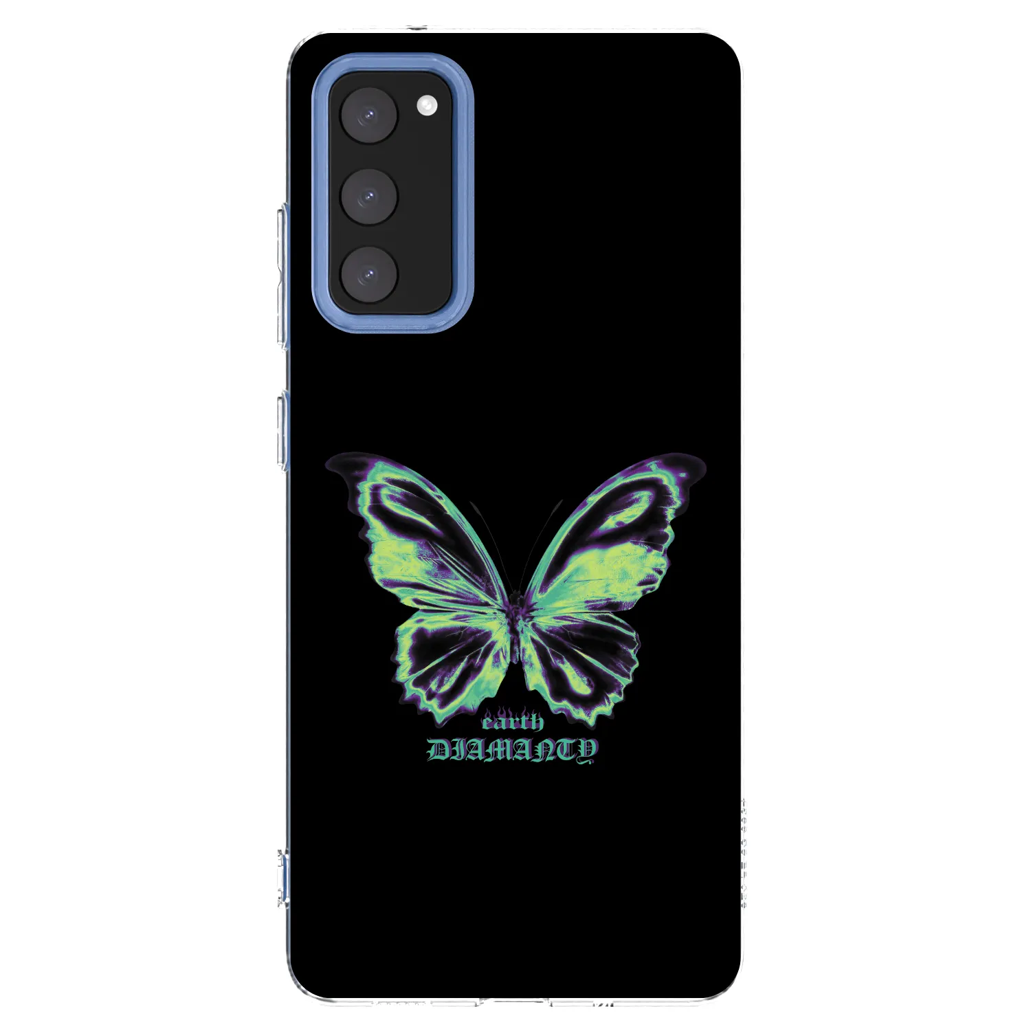 Picasee silikonový průhledný obal pro Samsung Galaxy S20 FE - Diamanty Blue
