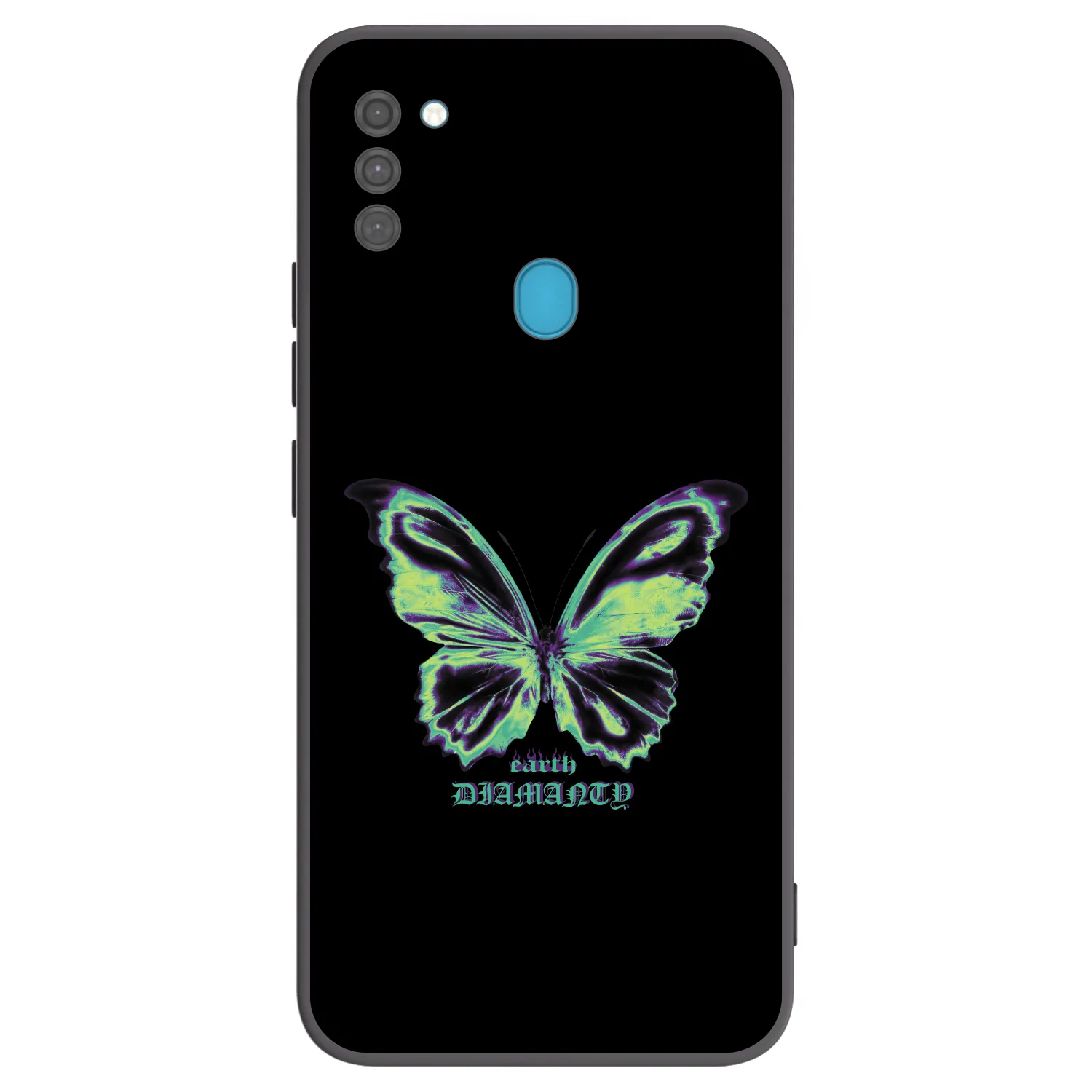 Picasee silikonový černý obal pro Samsung Galaxy M11 - Diamanty Blue