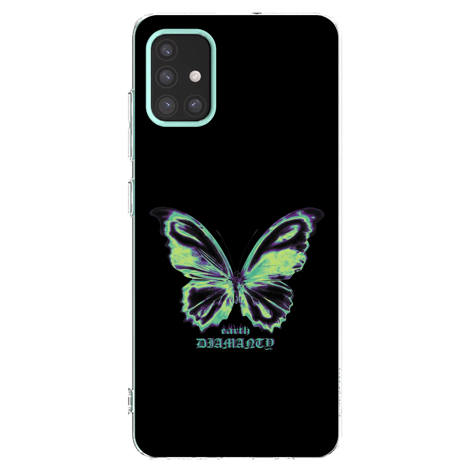Picasee silikonový průhledný obal pro Samsung Galaxy M31s - Diamanty Blue