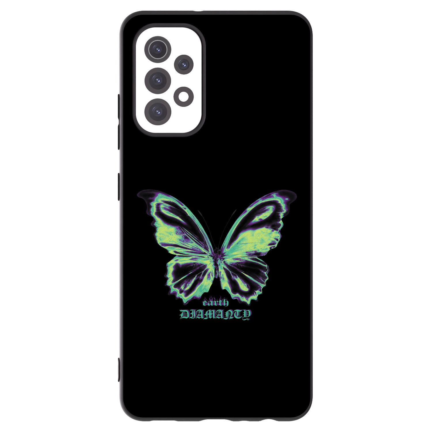 Picasee silikonový černý obal pro Samsung Galaxy A32 5G A326B - Diamanty Blue
