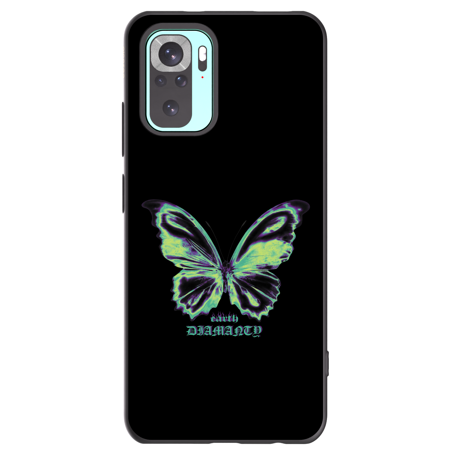 Picasee silikonový černý obal pro Xiaomi Redmi Note 10 Pro - Diamanty Blue