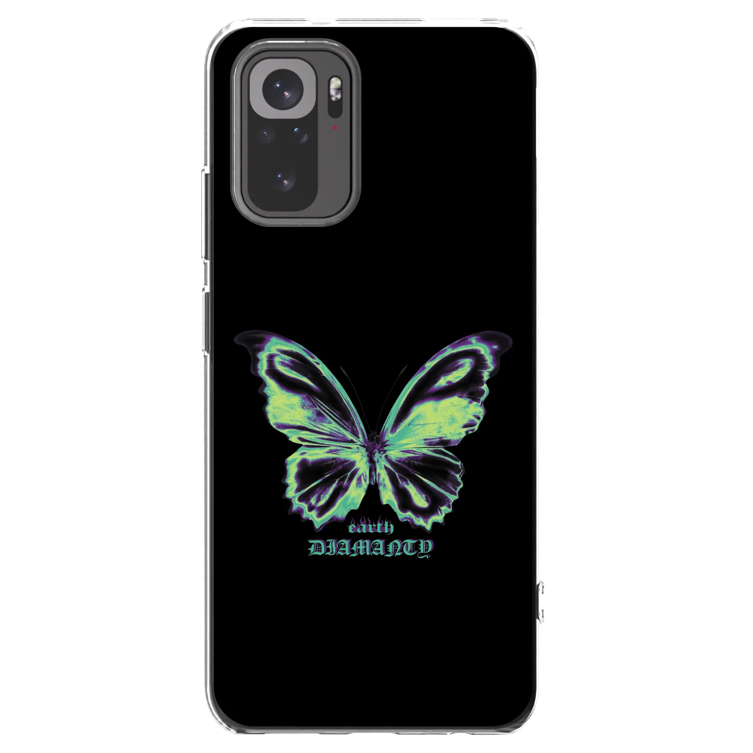 Picasee silikonový průhledný obal pro Xiaomi Redmi Note 10S - Diamanty Blue