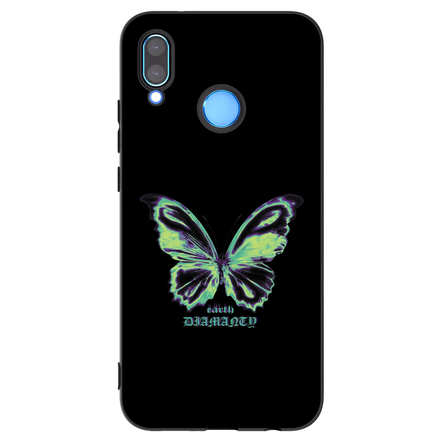 Picasee silikonový černý obal pro Huawei P20 Lite - Diamanty Blue