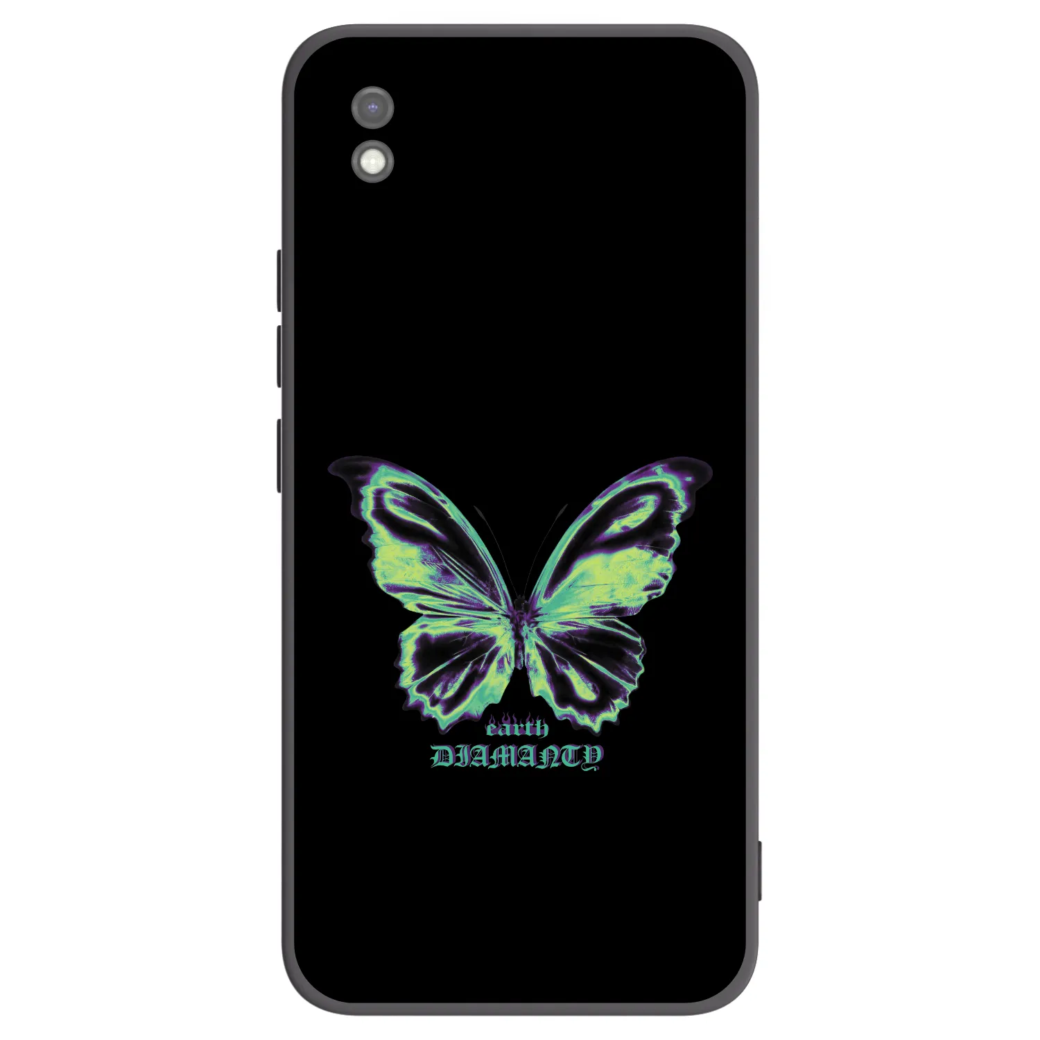 Picasee silikonový černý obal pro Xiaomi Redmi 9AT - Diamanty Blue