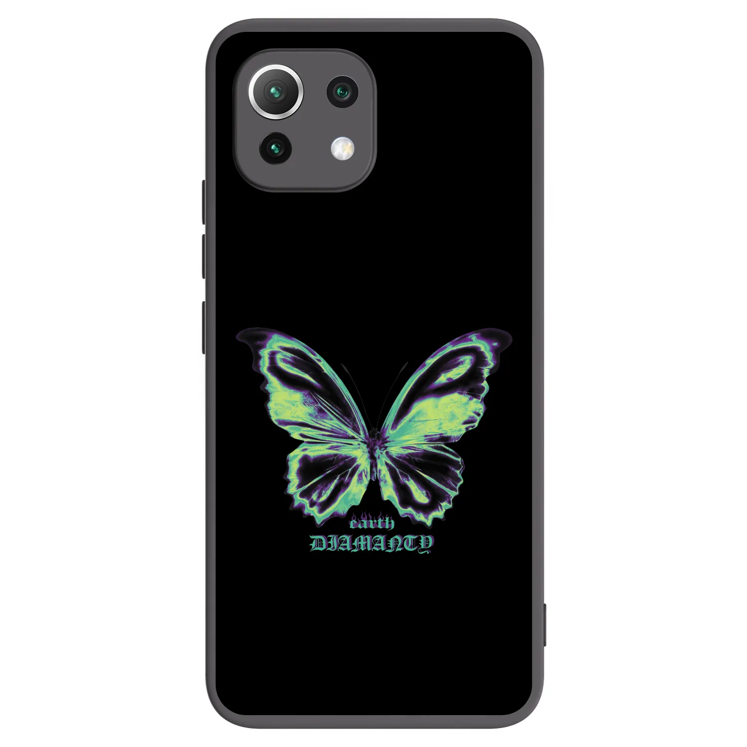 Picasee silikonový černý obal pro Xiaomi Mi 11 Lite - Diamanty Blue